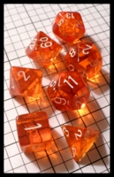 Dice : Dice - Dice Sets - Chessex Translucent Orange w White Nums - Ebay Jan 2010